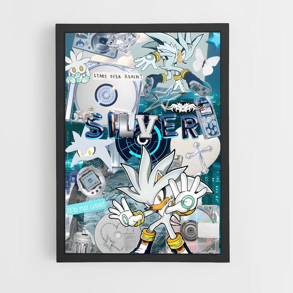 Poster Silver Sonic Adventure (vue 2)
